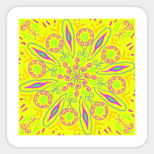 Yellow Flower Sticker